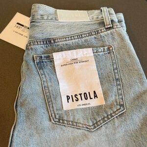 NWT Pistola Cassie Super High Rise Straight